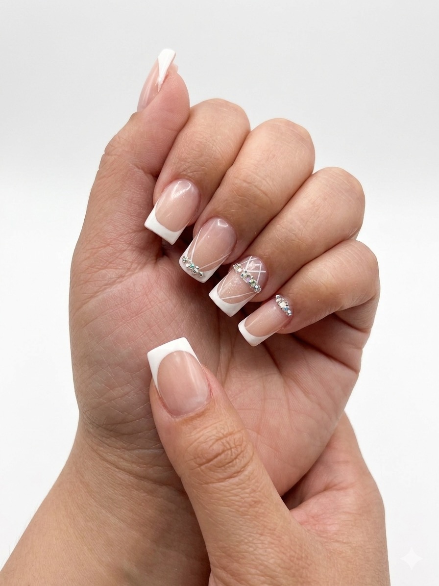 Nail art Beilis — diseño artístico en tonos tierra y dorado